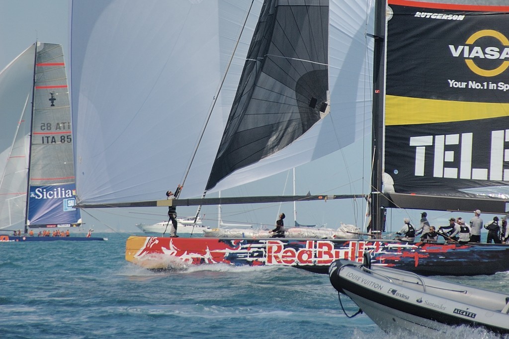 Sweden’s Victory Challenge are one of those who have been notable by their absence from current America’s Cup debacle.  © MCC McCamp